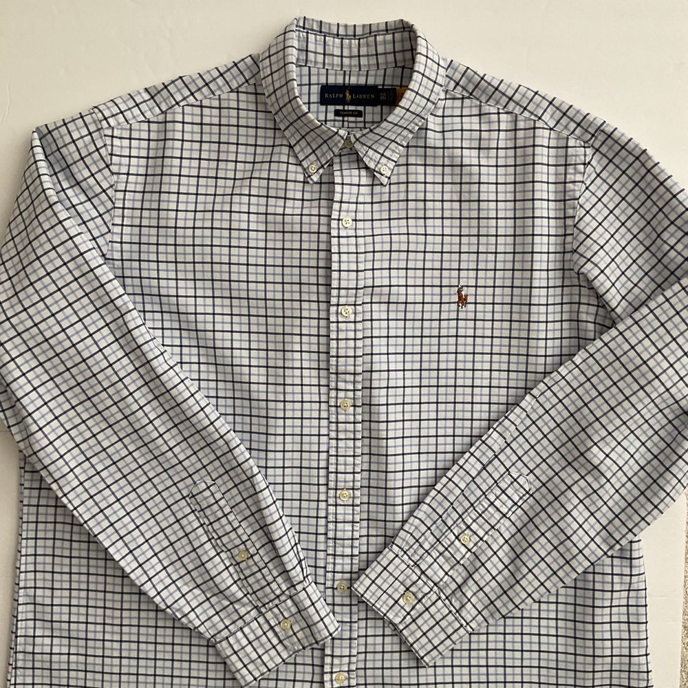 Ralph Lauren Men’s Shirt Plaid Longer Sleeves Size XXL - Picture 1 of 7